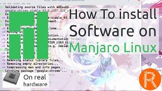 How To install Software on Manjaro Linux