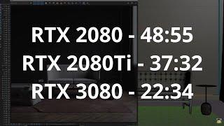 RTX 3080 vs RTX 2080ti 3ds Max