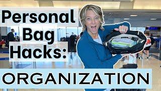 11 Travel Organization Hacks for your Personal Item Bag for a Flight