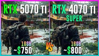 RTX 5070 TI vs RTX 4070 TI SUPER - Test in 16 Games