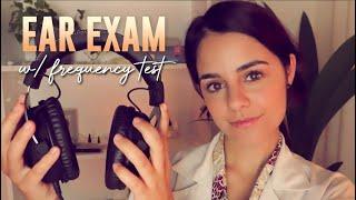 ASMR Realistic EAR EXAM 〰 Frequency Hearing Tests / Tuning Fork / Ear Cleaning Medical Roleplay