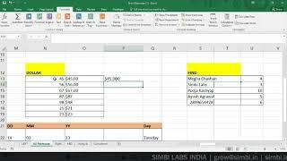 What Is Dollar Function In Advanced Excel | Simbi Labs India