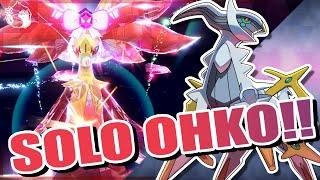 THIS ARCEUS BUILD SOLOS 7 Star DELPHOX Tera Raids IN ONLY 1 SHOT!! (Solo OHKO Build Guide)