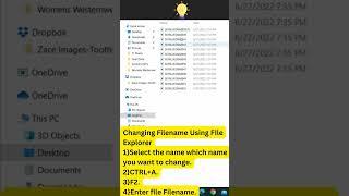 How do rename file or multiple folder name changes in excel#excel #viral #viralvideo