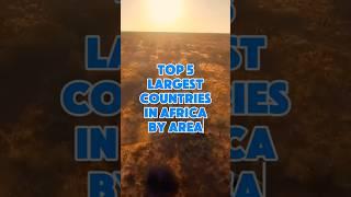 Top 5 Largest Countries In Africa By Area #facts #information #trend #trending #trendingshorts #fyp