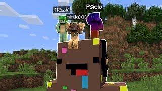 Minecraft mais 3 Joueurs contrôlent mon Personnage..