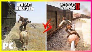 RDR vs RDR 2 - PC Versions comparison (Actions and Details)