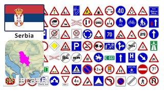 Traffic-Road Signs in Serbia (Belgrade, Novi Sad, Niš, Kragujevac, Subotica) | Learning English