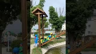 This kindergarten is very good!A rural kindergarten in Jiangsu.China 