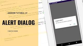 Android Studio Tutorials | how to create alert dialog  with buttons in android studio