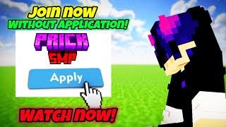 Join My Private SMP Without Application! | Prick SMP