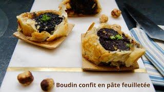 Boudin confit en pâte feuilletée par Menu to Shop