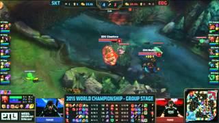 1vs1 Faker vs PawN - Ryze vs Twisted Fate - SKT vs EDG - League of Legends