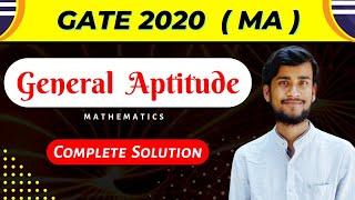 GATE 2020 GENERAL APTITUDE | Mathematics Paper | The Learning Field