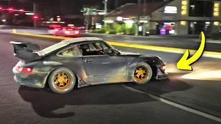 STUPIDLY LOW Cars SCRAPE Leaving RWB Car Meet!