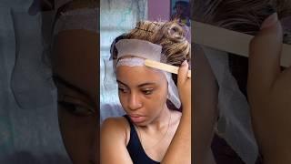 Installing 13*4 lace front wig for the first time! | Shein Human hair Wigs