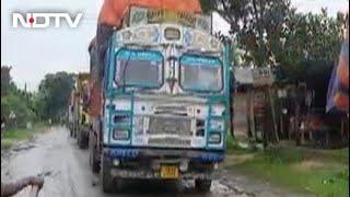 Assam Locals Stop Over 100 Trucks Transporting Goods To Mizoram