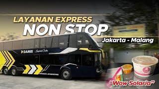 LAYANAN NON STOP JAKARTA - MALANG, SERVIS MAKAN SOLARIA  [ Damri Imperial Class ]