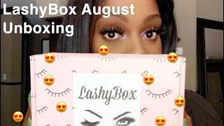 August 2019: LashyBox Unboxing! My favorite subscription | TonyaNicole 