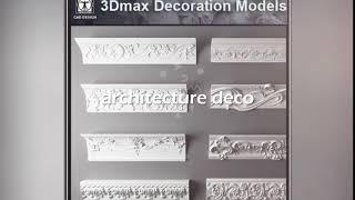 3DMax Decoration models Download Over 10000+ 2D 3D CAD DWG Files www freecadworld com