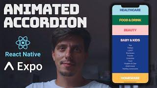 Easy React Native Accordion Menu with Reanimated Transition API