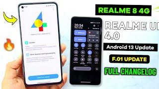 Realme 8 realme UI 4.0 Android 13 New Update Full Changelog | realme 8 realme UI 4.0 features 