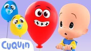 Baby Balloons  learn colors with Cuquín and Fantasma | Educational videos for children