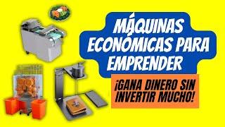 MÁQUINAS ECONÓMICAS para emprender  | ¡GANA DINERO sin invertir mucho! 