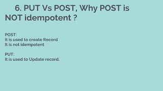 6. PUT Vs POST, Why POST is NOT Idempotent