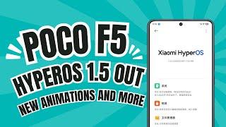 POCO F5 HyperOS 1.5 update is now pushed with new animations 🩶