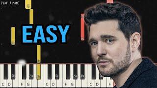 Michael Buble - Let It Snow! | EASY Piano Tutorial by Pianella Piano