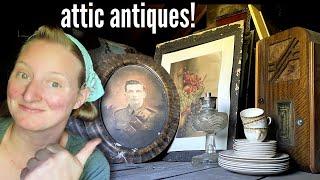 A Century of Antiques in my SPOOKY Attic 