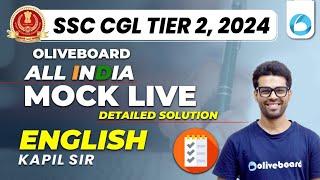 Oliveboard 5 - 6 October SSC CGL Tier 2 Live Mock Test With Solutions | SSC CGL English Mock Test