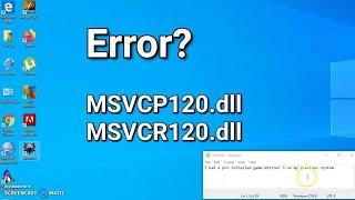 How to Solve MSVCP120.dll and MSVCR120.dll Not Found Windows 10 | Witcher 3 Errors Installation