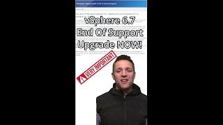 Say goodbye to VMware vSphere 6.7 on October 15th!