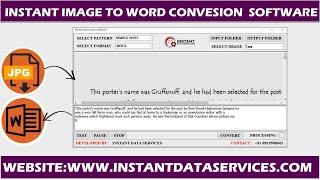 Data Entry Image to Word Conversion Software | Converter | Accuracy