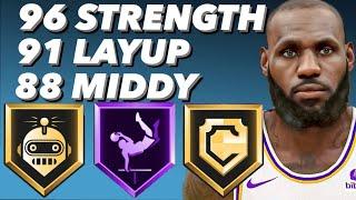 This 6'9 BULLY ALL AROUND guard build is a 2 WAY BEAST in NBA 2k24... 96 strength, 91 layup...