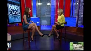 Nicole Petallides amazing hot legs cross - Fox & Friends - 03/24/13