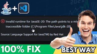How to FIX Invalid Runtime for Java SE 20 in VSCode (2024 Update)