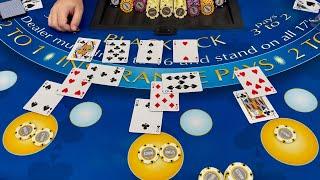 Blackjack | $700,000 Buy In | AMAZING HIGH ROLLER SESSION! PLAYING FULL TABLE WITH EPIC DOUBLE DOWNS