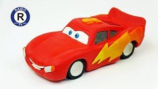 SCULPTING CAR. HOW TO SCULPT MCQUEEN? LIGHTING MCQUEEN. CARS. CAR FROM PLASTICINE. | #RAIDOTV