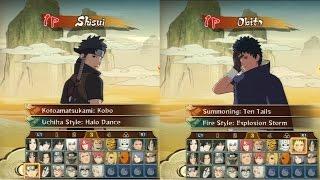 Naruto Shippuden Storm Revolution  All Characters jutsus & Ultimate Jutsus ~Shisui & Obito included