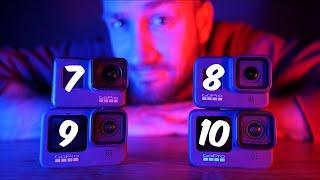 GoPro HERO 10 vs 9 vs 8 vs 7! | VERSUS