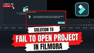 How To Fix Project File Fail To Open in Filmora(PROBLEM SOLVED)