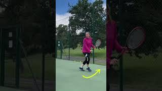 Cross-over variation in #tennisfootwork