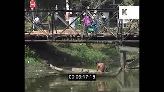 1990s Siem Reap, Cambodia, POV Driving on Dirt Road, Street Scenes, Backpacking