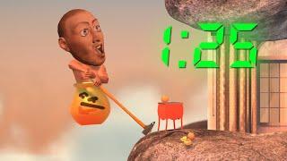 Getting Over It Speedrun In 1:25