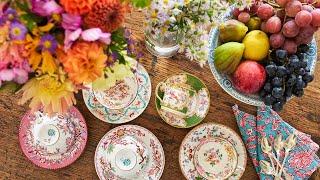 Finding beautiful tableware & handicrafts in the Paris flea market｜ Italian lunch w/ antique plates