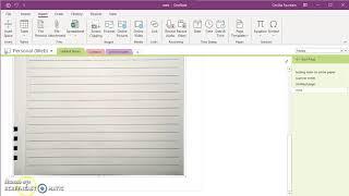 OneNote convert handwritten scanned note to text