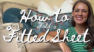 HOW TO FOLD A FITTED SHEET | A Homemaking SKILL Worth Learning